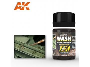 AK Dark Brown Wash for Green Vehicles