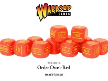 Bolt Action Order Dice Red