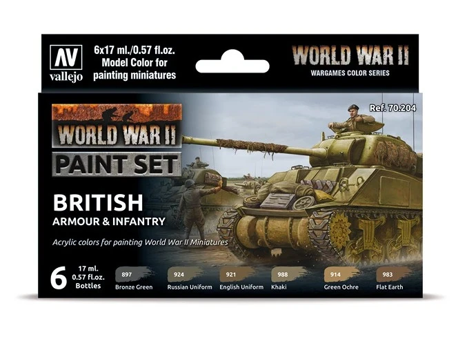 British Armour & Infantry - Model Color