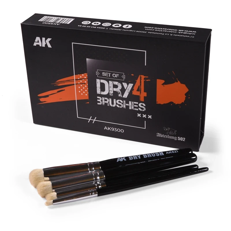 Dry 4 Brushes Set