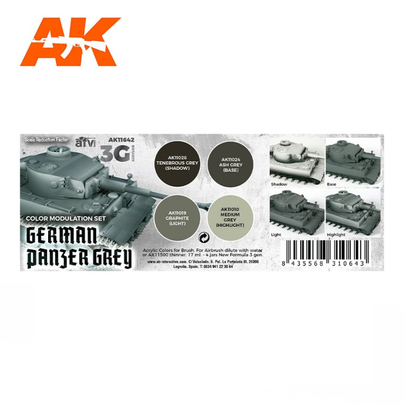 German Panzer Grey Modulation