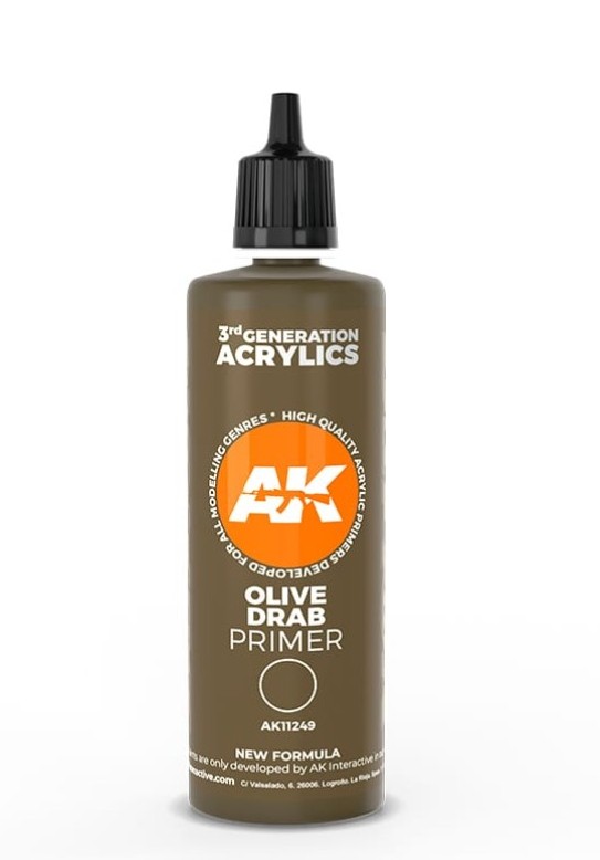 Olive Drab Primer - AK 3rd Gen Acrylics