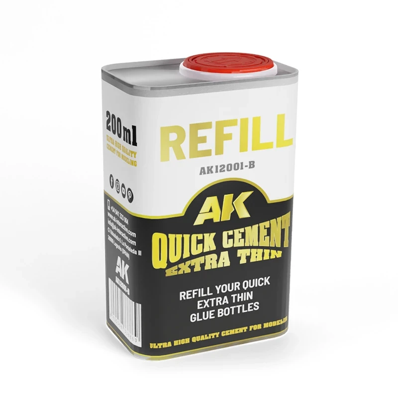 Quick Cement Extra Thin 200ml Refill