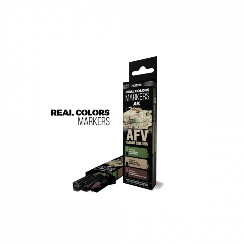 RC Markers Late AFV Camo Colors Set