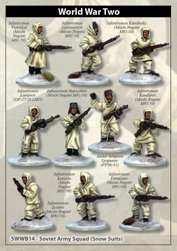 Soviet Army Squad (Snow Suits) (10)