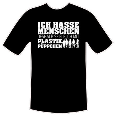 T-Shirt "Ich hasse Menschen"